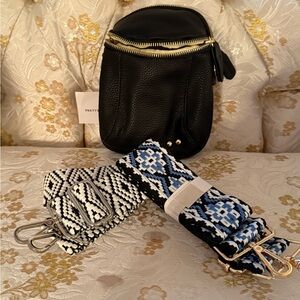 Black CrossBody w/ 2 straps
